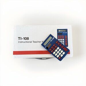 Texas Instruments TI-108 Elementary School Calculator Box Of 10. Tested Working